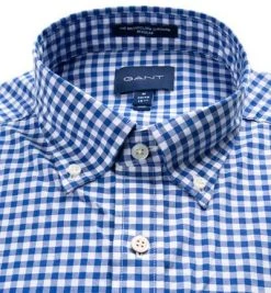 Gant Hemd 3046700/436 Regular Fit, Baumwolle, Blau-weiß kariert, Dunkelblau -hemdenverkauf 357914 norm2