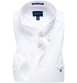 Gant Hemd 3046000/110 Regular Fit, Oxford, Weiß