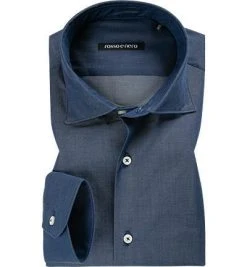 rosso e nero Hemd A97 ME/blau Slim Fit, Baumwolle, Jeansblau meliert