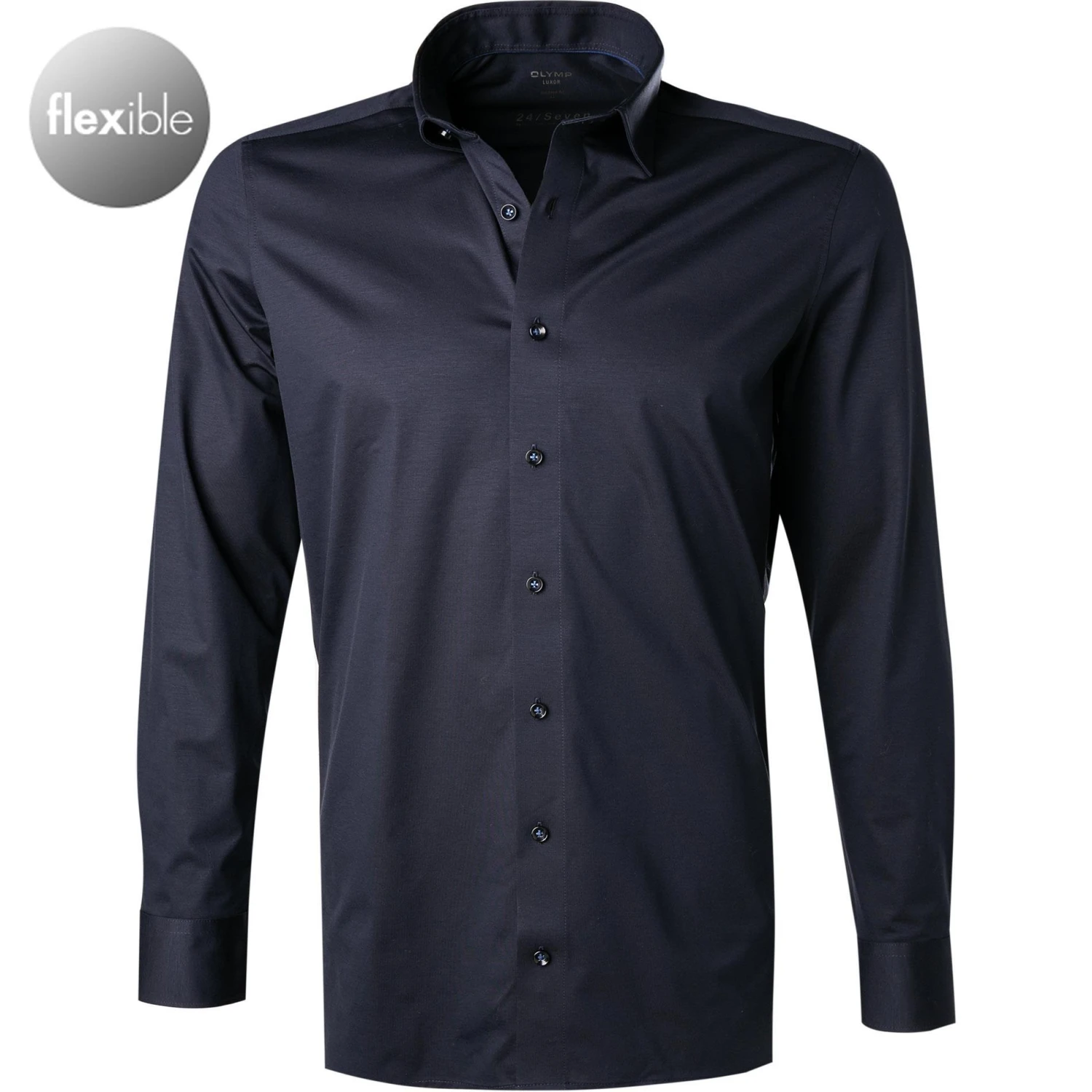 OLYMP Luxor Modern Fit 1202/64/18 Hemd, Jersey geruchshemmend, Marineblau , Marine 1 OLYMP Luxor Modern Fit 1202/64/18 Hemd, Jersey geruchshemmend, Marineblau , Marine