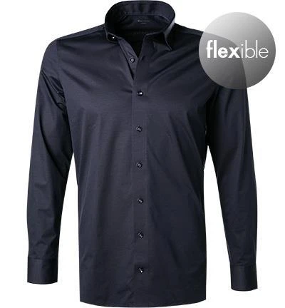 OLYMP Luxor Modern Fit 1202/64/18 Hemd, Jersey geruchshemmend, Marineblau , Marine 2 OLYMP Luxor Modern Fit 1202/64/18 Hemd, Jersey geruchshemmend, Marineblau , Marine – Bild 2