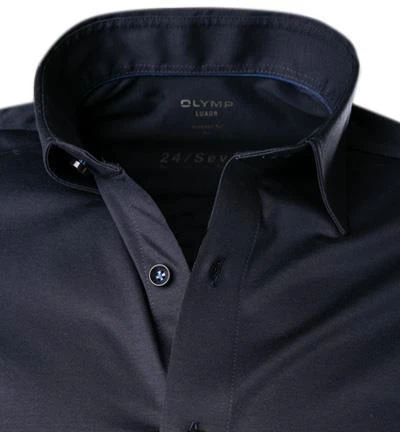OLYMP Luxor Modern Fit 1202/64/18 Hemd, Jersey geruchshemmend, Marineblau , Marine 3 OLYMP Luxor Modern Fit 1202/64/18 Hemd, Jersey geruchshemmend, Marineblau , Marine – Bild 3