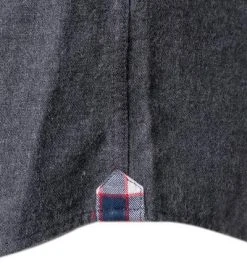 Lucky de Luca Hemd Nyro 05103/2 Flanell, Grau -hemdenverkauf 358186 norm3