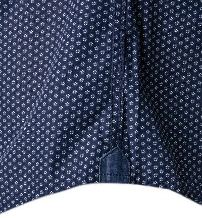 Lucky de Luca Hemd Nyro 05104/1 Baumwolle, Dunkelblau gemustert, Dunkelblau 3 Lucky de Luca Hemd Nyro 05104/1 Baumwolle, Dunkelblau gemustert, Dunkelblau – Bild 3