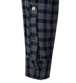 Lucky de Luca Hemd Nyro 05106/1 Baumwolle, Navy kariert, Navy-grau -hemdenverkauf 358193 norm3