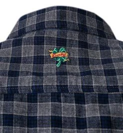 Lucky de Luca Hemd Nyro 05106/1 Baumwolle, Navy kariert, Navy-grau -hemdenverkauf 358193 norm4