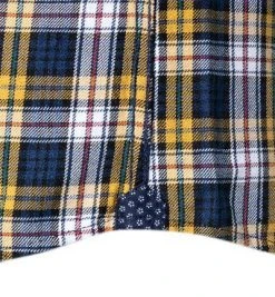 Lucky de Luca Hemd Nyro 05111/1 Twill, Navy-gelb kariert, Navy-weiß-indigo -hemdenverkauf 358198 norm3