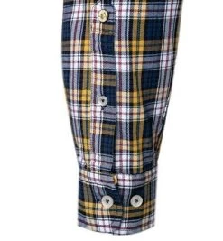 Lucky de Luca Hemd Nyro 05111/1 Twill, Navy-gelb kariert, Navy-weiß-indigo -hemdenverkauf 358198 norm4