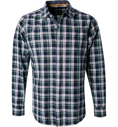 Lucky de Luca Hemd Nyro 05111/2 Twill, Grün kariert, Grün-weiß-indigo 1 Lucky de Luca Hemd Nyro 05111/2 Twill, Grün kariert, Grün-weiß-indigo