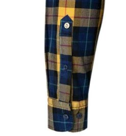 Lucky de Luca Hemd Nyro 05112/1 Twill, Gelb kariert, Gelb-indigo -hemdenverkauf 358200 norm4
