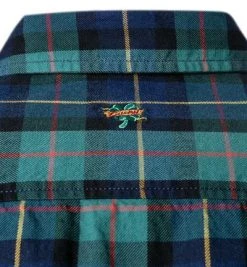 Lucky de Luca Hemd Nyro 05112/2 Twill, Grün kariert, Grün-indigo -hemdenverkauf 358201 norm5