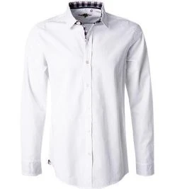 Lucky de Luca Hemd Nyro 05113/1 Twill, Weiß
