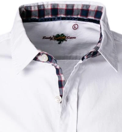 Lucky de Luca Hemd Nyro 05113/1 Twill, Weiß 2 Lucky de Luca Hemd Nyro 05113/1 Twill, Weiß – Bild 2