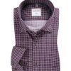Haupt Hemd 7052027238/40505 Regular Fit, Baumwolle, Violett-blau gemustert, Lila