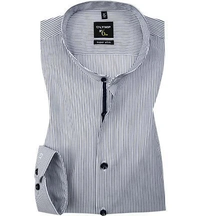 OLYMP No. Six Super Slim 2588/74/18 Hemd, Super Slim Fit, Baumwolle, Marineblau-weiß gestreift, Marine 1 OLYMP No. Six Super Slim 2588/74/18 Hemd, Super Slim Fit, Baumwolle, Marineblau-weiß gestreift, Marine