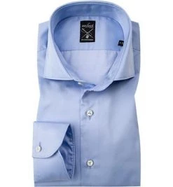 van Laack Hemd Tailor Fit 130972/MIVARA-TF/720 Popeline, Hellblau, Blau