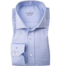 van Laack Hemd Comfort Fit 130872/RIVARA-CF/720 Baumwolle, Hellblau, Blau-weiß