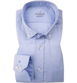 van Laack Hemd Tailor Fit 130872/ROY-TF/720 Baumwolle, Hellblau, Blau