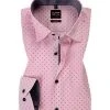 OLYMP Level Five Body Fit 2158/74/30 Hemd, Baumwolle, Rosa gemustert, Rosé