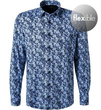 OLYMP Level Five Body Fit 2032/74/11 Hemd, Jersey geruchshemmend, Bleu gemustert, Bleu 2 OLYMP Level Five Body Fit 2032/74/11 Hemd, Jersey geruchshemmend, Bleu gemustert, Bleu – Bild 2