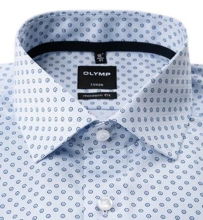 OLYMP Luxor Modern Fit 1241/64/11 Hemd, Baumwolle, Bleu gemustert, Bleu 2 OLYMP Luxor Modern Fit 1241/64/11 Hemd, Baumwolle, Bleu gemustert, Bleu – Bild 2