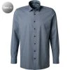 OLYMP Luxor Modern Fit 1252/74/18 Hemd, Jersey geruchshemmend, Marineblau gemustert, Marine