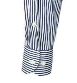 OLYMP Level Five Body Fit 2056/74/18 Hemd, Jersey geruchshemmend, Marineblau-weiß gestreift, Marine -hemdenverkauf 359791 norm3