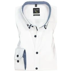 OLYMP No. Six Super Slim 2590/74/00 Hemd, Super Slim Fit, Baumwoll-Stretch, Weiß