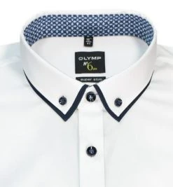 OLYMP No. Six Super Slim 2590/74/00 Hemd, Super Slim Fit, Baumwoll-Stretch, Weiß -hemdenverkauf 359806 norm2