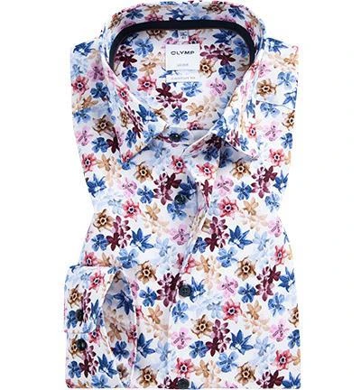 OLYMP Luxor Comfort Fit 1088/74/30 Hemd, Baumwolle, Multicolour gemustert, Rosé 2 OLYMP Luxor Comfort Fit 1088/74/30 Hemd, Baumwolle, Multicolour gemustert, Rosé – Bild 2