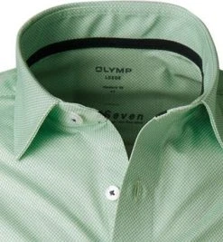 OLYMP Luxor Modern Fit 1252/74/45 Hemd, Jersey geruchshemmend, Grün gemustert, Grün -hemdenverkauf 360075 norm2