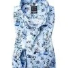 OLYMP Level Five Body Fit 2110/74/11 Hemd, Baumwolle, Bleu gemustert, Bleu