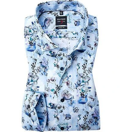 OLYMP Level Five Body Fit 2110/74/11 Hemd, Baumwolle, Bleu gemustert, Bleu 1 OLYMP Level Five Body Fit 2110/74/11 Hemd, Baumwolle, Bleu gemustert, Bleu