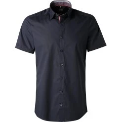 OLYMP Level Five Body Fit 0765/12/08 Kurzarmhemd, Baumwolle, Kobalt