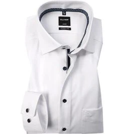OLYMP Luxor Modern Fit 69EL 1262/79/00 Hemd, Baumwolle, Extra langer Arm, Weiß