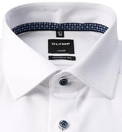 OLYMP Luxor Modern Fit 69EL 1262/79/00 Hemd, Baumwolle, Extra langer Arm, Weiß 2 OLYMP Luxor Modern Fit 69EL 1262/79/00 Hemd, Baumwolle, Extra langer Arm, Weiß – Bild 2
