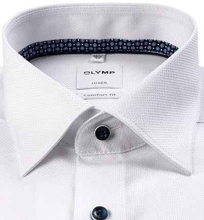 OLYMP Luxor Comfort Fit 1062/74/00 Hemd, Baumwolle, Weiß 2 OLYMP Luxor Comfort Fit 1062/74/00 Hemd, Baumwolle, Weiß – Bild 2