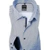 OLYMP Luxor Modern Fit 1304/74/11 Hemd, Baumwolle, Bleu gemustert, Bleu