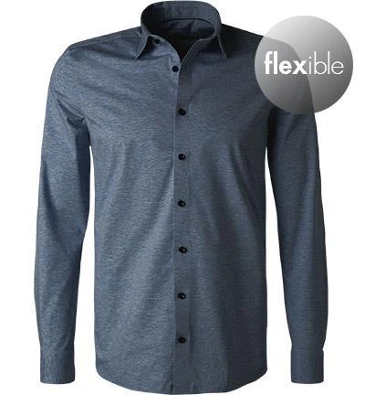 OLYMP Luxor Modern Fit 1202/64/13 Hemd, Jersey geruchshemmend, Rauchblau meliert, Rauchblau 2 OLYMP Luxor Modern Fit 1202/64/13 Hemd, Jersey geruchshemmend, Rauchblau meliert, Rauchblau – Bild 2