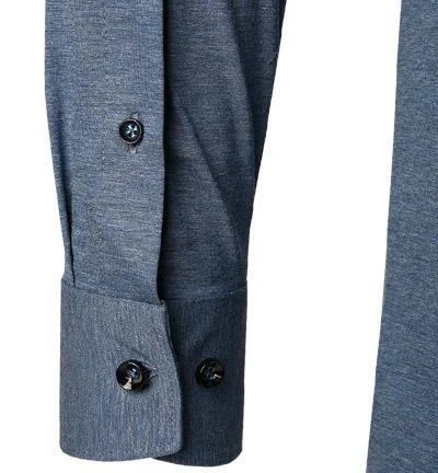 OLYMP Luxor Modern Fit 1202/64/13 Hemd, Jersey geruchshemmend, Rauchblau meliert, Rauchblau 4 OLYMP Luxor Modern Fit 1202/64/13 Hemd, Jersey geruchshemmend, Rauchblau meliert, Rauchblau – Bild 4