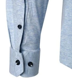 OLYMP No. Six Super Slim 2503/74/11 Hemd, Super Slim Fit, Jersey geruchshemmend, Bleu meliert, Bleu -hemdenverkauf 360139 norm3