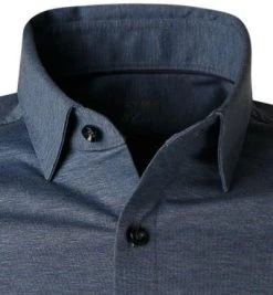 OLYMP No. Six Super Slim 2503/74/13 Hemd, Super Slim Fit, Jersey geruchshemmend, Rauchblau meliert, Rauchblau -hemdenverkauf 360140 norm2