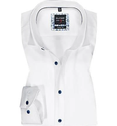 OLYMP Level Five Body Fit 2074/74/00 Hemd, Baumwoll-Stretch, Weiß 2 OLYMP Level Five Body Fit 2074/74/00 Hemd, Baumwoll-Stretch, Weiß – Bild 2