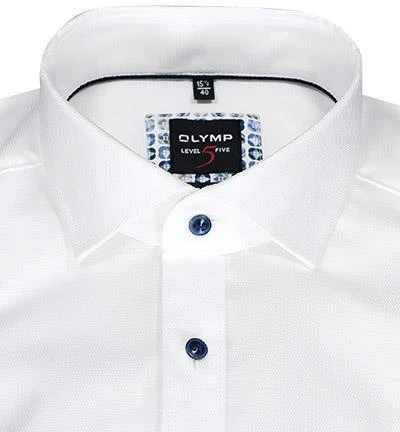 OLYMP Level Five Body Fit 2074/74/00 Hemd, Baumwoll-Stretch, Weiß 3 OLYMP Level Five Body Fit 2074/74/00 Hemd, Baumwoll-Stretch, Weiß – Bild 3
