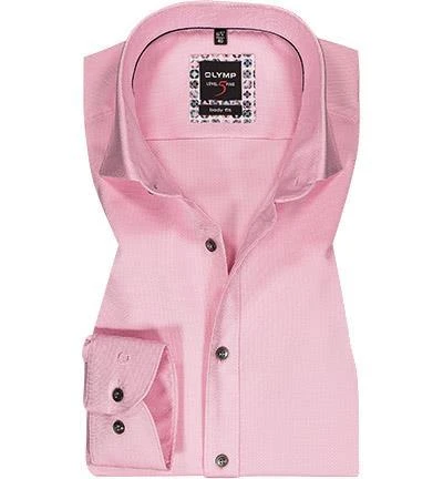 OLYMP Level Five Body Fit 2074/74/30 Hemd, Baumwoll-Stretch, Rosa, Rose 2 OLYMP Level Five Body Fit 2074/74/30 Hemd, Baumwoll-Stretch, Rosa, Rose – Bild 2