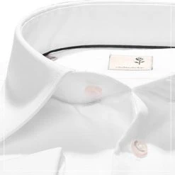 Seidensticker Tailored Kent UMA 021006/01 Hemd, Tailored Fit, Popeline, Weiß, Weiss
