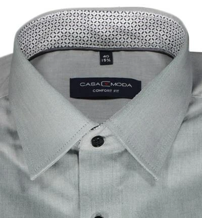 CasaModa Hemd 303425700/705 Comfort Fit, Baumwolle, Graublau meliert, Silber 3 CasaModa Hemd 303425700/705 Comfort Fit, Baumwolle, Graublau meliert, Silber – Bild 3