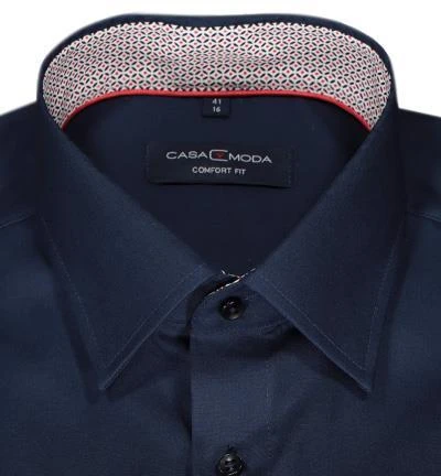 CasaModa Hemd 303425700/119 Comfort Fit, Baumwolle, Dunkelblau, Blau 3 CasaModa Hemd 303425700/119 Comfort Fit, Baumwolle, Dunkelblau, Blau – Bild 3