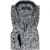 CasaModa Hemd 303523700/750 Modern Fit, Baumwolle, Grau-weiß gemustert, Anthrazit