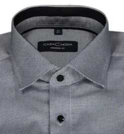 CasaModa Hemd 303427200/750 Modern Fit, Baumwolle, Grau-schwarz meliert, Dunkelblau -hemdenverkauf 360580 norm2